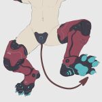  absurd_res alanisawolf777 anthro feet hi_res machine male navel paws robot simple_background sketch solo tagme toes 