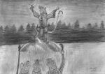  ambiguous_gender anthro armor clothing fur graphite_(artwork) greyscale group holding_object holding_weapon lied_etal mammal melee_weapon monochrome murid murine pencil_(artwork) rat rodent signature traditional_media_(artwork) weapon 