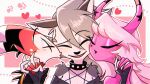  anthro blitzo_(helluva_boss) breasts canid canid_demon claws clothed clothing daughter demon duo eyes_closed fangs father father_and_child father_and_daughter female fur grey_body grey_fur grey_hair hair hellhound helluva_boss hi_res horn humanoid humanoid_on_anthro imp kissing loona_(helluva_boss) love male male/female mammal mother mother_and_child mother_and_daughter multicolored_body multicolored_fur osya_ban parent parent_and_child pink_body red_body simple_background smile stepmother succubus tongue two_tone_body two_tone_fur verosika_mayday_(helluva_boss) white_body white_fur white_hair 