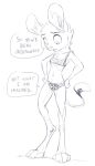  animancer clothing dipodid female hi_res jerboa living_clothing luck_(disambiguation) mammal rodent sketch transformation underwear underwear_tf 