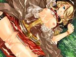  after_sex armlet artist_request belt blonde_hair blue_eyes bracelet breasts bukkake cape castlevania castlevania:_the_arcade cum cum_in_pussy cum_on_body cum_on_breasts cum_on_clothes cum_on_hair cum_on_lower_body cum_on_upper_body cum_pool dutch_angle empty_eyes facial frills from_above grass hair_over_one_eye hat hood jewelry little_witch_(castlevania) lying medium_breasts nipples no_bra on_back on_ground outdoors pleated_skirt public pussy skirt solo spread_legs torn_clothes uncensored witch witch_hat 