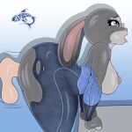  absurd_res anthro big_breasts breasts clothing disembodied_penis disney female female_penetrated genitals hi_res judy_hopps lagomorph leporid male male/female male_penetrating male_penetrating_female mammal penetration penis rabbit renegade-157 sex thick_thighs tongue tongue_out torn_clothing zootopia 