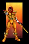  anthro blaster_pistol boots clothing felid footwear hi_res hybrid inferno_sabercat john_fell liger lion male mammal melee_weapon orange_clothing pantherine solo spandex sword tight_clothing weapon zyuden_sentai_kyoryuger 