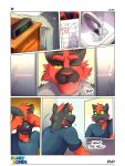  ... 2022 3:4 absurd_res alarm_clock anthro anthrofied bed calendar clock clothed clothing comic dialogue digital_clock drawer dylan_(zourik) english_text evolution_(transformation) exclamation_point eyebrows fur furniture generation_7_pokemon hi_res incineroar inside looking_at_mirror looking_at_object male mirror motion_lines multiple_scenes muscular muscular_anthro muscular_male narrowed_eyes nintendo number one_eye_closed open_mouth pillow pokemon pokemon_(species) reflection rubbing rubbing_eyes shirt sink smile solo surprise teeth text tongue topwear torracat transformation tuft video_games waking_up water zourik 