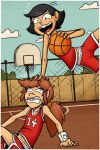  2girls artist_request basketball basketball_uniform character_request darna_loud green_skull_34 liby_loud multiple_girls non-web_source source_request sportswear tagme the_loud_house 