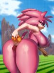  absurd_res aged_up ahegao anal anal_masturbation anal_penetration anthro areola bent_over big_breasts big_butt blu_rent blush bodily_fluids breasts butt classic_amy_rose classic_sonic_(universe) countershade_face countershading dildo dildo_insertion eulipotyphlan eyelashes female green_eyes half-closed_eyes hedgehog hi_res looking_pleasured lube mammal masturbation narrowed_eyes nipples nude open_mouth penetration pink_areola pink_body pink_nipples quills rear_view sega sex_toy sex_toy_insertion shaking signature solo sonic_the_hedgehog_(series) sweat tan_arms tan_body tan_countershading thick_thighs trembling 
