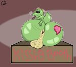  &lt;3 anthro anus balls belly_lentel big_butt black_eyes breath butt genitals hi_res kissing_booth kobold looking_at_viewer looking_back male panting presenting short_stack short_tail sitting solo spreading tattoo tongue tongue_out voidbeerfloat 