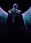  1boy absurdres armor berserk cape commentary eclipse english_commentary femto_(berserk) from_behind full_armor griffith_(berserk) helmet highres revision shimhaq standing 