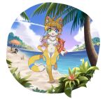  absurd_res beach bikini bikini_thong clothing female hi_res micro_bikini seaside swimwear thong underwear uno_(unokoneko) 