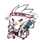  &lt;3 1:1 accessory anthro avian backpack bird blush body_pillow breath_of_the_wild chibi dakimakura_design dakimakura_pillow headband hi_res male nintendo otaku pillow revali rito ryeono_kemo shopping_bag solo teba_(tloz) the_legend_of_zelda video_games white_body 