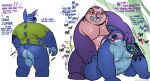  alien anal anthro anthrofied belly blue_body blue_fur blush bottomless butt clothed clothing disney duo english_text fur hi_res himbo_stitch jumba_jookiba kamudragon lilo_and_stitch looking_back male male/male male_penetrated male_penetrating male_penetrating_male musclegut navel overweight pecs penetration presenting presenting_hindquarters sex shaking_butt stitch_(lilo_and_stitch) tattoo teasing text torn_clothing 