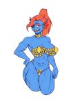  abs absurd_res anonymous_artist big_breasts black_tape_project breasts eye_patch eyewear female fish hair hi_res humanoid marine muscular muscular_female ponytail red_hair scalie scar smile solo undertale_(series) undyne 