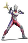  aircraft airplane clenched_hand fighting_stance flying guts_wing highres male_focus neocity222 open_hand power_armor science_fiction shadow ultra_series ultraman_(hero&#039;s_comics) ultraman_suit ultraman_tiga ultraman_tiga_(series) yellow_eyes 