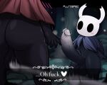  &lt;3 2022 absurd_res anthro arthropod balls big_balls big_butt big_penis blush butt dialogue digital_media_(artwork) duo english_text erection genitals gynomorph hi_res hollow_knight hornet_(hollow_knight) huge_balls huge_penis humanoid_genitalia humanoid_penis hyper hyper_genitalia hyper_penis insect intersex male mask melee_weapon navel penis plundered protagonist_(hollow_knight) rear_view shaking team_cherry text trembling vein veiny_penis vessel_(species) video_games weapon wide_hips 