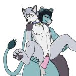  andromorph anthro duo felid feline intersex intersex/male lynx male mammal 
