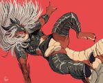  absurd_res anthro armor cosplay genitals hi_res jumping male negger penis solo ven_(dragon) 