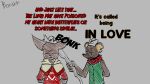  anthro clothed clothing comic cult_of_the_lamb digital_media_(artwork) domestic_cat duo english_text felid feline felis hi_res male mammal mouse murid murine novaarts ratau_(cult_of_the_lamb) rodent simple_background text the_one_who_waits 