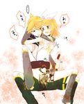  1girl bad_id bad_pixiv_id bottomless breasts brother_and_sister censored hetero incest kagamine_len kagamine_rin nipples penis pointless_censoring pussy sex shinigami_a siblings small_breasts twincest twins vaginal vocaloid 