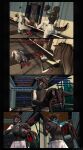 3d_(artwork) 5_fingers absurd_res amelia_(petruz) android anthro bottomwear building canid canine canis city city_background clothed clothed_anthro clothed_female clothing coat comic cybernetics cyborg day detailed_background dialogue digital_media_(artwork) duo electronics english_text female fingers footwear fur glowing glowing_eyes grey_body grey_fur grey_hair hair hi_res huge_filesize humanoid_hands inside jackal long_hair machine mammal multicolored_body multicolored_fur pants plant red_eyes robot sad shoes short_hair source_filmmaker_(artwork) sparks speech_bubble tail text topwear unauthorized_life violence white_body white_fur xpasha122x