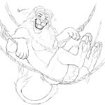 1:1 absurd_res alternate_version_at_source anthro chest_tuft crazydrak crotch_tuft disney fangs felid hi_res lion looking_at_viewer male mammal monochrome narrowed_eyes nude open_mouth open_smile pantherine pawpads semi-anthro simba_(the_lion_king) simple_background sketch smile solo tail tail_tuft teeth the_lion_king tuft whiskers