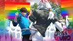 3d_(artwork) absurd_res anal anal_penetration anthro balls beastars butt canid canine canis clothed clothing digital_media_(artwork) faceless_character female flag flag_(object) genitals group hi_res human humanoid joel_(joellovejuno) joellovejuno juno_(beastars) lgbt_pride male male/male mammal murid murine partially_clothed penetration penile penile_penetration penis penis_in_ass petruz_(copyright) pride_colors rainbow_flag rainbow_pride_flag rainbow_symbol rat ren_(petruz) rodent self_insert sex shizu_(petruz) source_filmmaker_(artwork) wolf