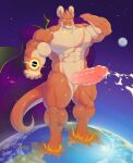  abs anthro biceps big_penis black_hole bodily_fluids cape clothing cum darkai destruction dragon erection genital_fluids genitals hi_res holding_object horn huge_penis hyper hyper_genitalia hyper_penis interplanetary_macro macro male muscular muscular_anthro muscular_male muscular_thighs orgasm pecs penis planet planet_destruction solo terra_macro universe vein 