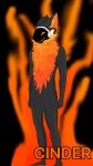  anthro blurred_background fire fluffy fur hi_res humanoid_hands machine male neck_tuft protogen protogen_visor solo tuft 