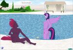  anthro bikini breasts butt clothing earth_pony equid equine fab3716 female french_text friendship_is_magic genitals group hasbro hi_res horn horse mammal my_little_pony my_little_pony:_the_movie_(2017) pinkie_pie_(mlp) pony pussy swimming_pool swimwear tempest_shadow_(mlp) text trio twilight_sparkle_(mlp) unicorn winged_unicorn wings 