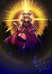  1girl absurdres artist_name belt black_belt bracelet brown_eyes cloak closed_mouth dated highres jewelry light_brown_hair pointy_hair purple_cloak purple_skirt shirt short_hair signature skirt sleeveless sleeveless_shirt smile socha solo touhou toyosatomimi_no_miko 