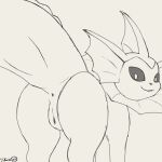  anus butt eeveelution female feral generation_1_pokemon genitals hi_res idled-moone looking_at_viewer nintendo pokemon pokemon_(species) presenting presenting_anus presenting_hindquarters presenting_pussy pussy solo vaporeon video_games 