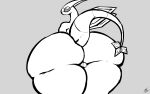  absurd_res ashardy big_(disambiguation) big_breasts big_butt breasts butt flygon food fruit generation_3_pokemon genitals girly hi_res invalid_tag male nintendo nsfw nut_(fruit) penis plant pokemon pokemon_(species) sketch thick_thighs video_games 