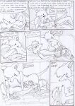  anthro black_and_white bottomwear breast_grab breasts canid canine chest_fur clothed clothed/nude clothing comic dasyuromorph dialogue duo english_text female fingering furniture genitals hand_on_breast hand_on_penis hand_on_pussy kitfox-crimson macropod male male/female mammal marsupial moan monochrome motion_lines nipple_fetish nipple_play nipple_suck nipples novus_(kitfox-crimson) nude onomatopoeia pants penis penis_grab romantic romantic_ambiance romantic_sex sex sex_sounds sketch sofa sound_effects sucking text thinking thylacine undressing undressing_partner 