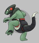  ambiguous_gender anthro blush claws cyclizar diaper generation_9_pokemon ire-k lizard looking_at_diaper nintendo pokemon pokemon_(species) raised_tail reptile scalie solo video_games 