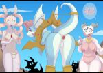 2025 accessory anal anal_penetration anthro anus apinkgrape areola balls bent_over big_breasts biped blue_body blue_eyes blue_scales blush bound breasts butt buttplug buttplug_in_ass buttplug_insertion countershade_scales countershade_torso countershading crown dialogue dragon english_description english_text erection european_mythology exhibitionism eyebrow_piercing facial_piercing female gem genitals glistening glistening_body gold_(metal) gold_jewelry gold_necklace group gynomorph half-closed_eyes headgear hi_res horn intersex jewel_buttplug jewelry kilo_(lewdles) kobold lagomorph leg_cuffs leporid mammal medium_breasts mythological_creature mythological_scalie mythology narrowed_eyes navel necklace nipples nonbinary_(lore) nude object_in_ass open_mouth outdoor_nudity outside penetration penis penis_accessory penis_jewelry piercing plug_(sex_toy) plug_insertion presenting presenting_hindquarters public public_nudity purple_eyes rabbit restraints scales scalie sex_toy sex_toy_in_ass sex_toy_insertion small_penis snout speech_bubble stocks story story_in_description tail tail_tied text tiara trans_(lore) trans_woman_(lore) trio vulva western_dragon wings yellow_sclera