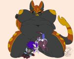 3_fingers 3_toes 4_characters 4_ears absurd_res anthro avali avian balls belly big_belly big_breasts black_belly black_body black_breasts black_claws black_ears black_face black_feathers black_inner_ear black_legs black_sclera black_wings bodily_fluids breasts brown_eyewear brown_goggles burgundy_butt burgundy_feathers burgundy_feet burgundy_legs burgundy_tail_feathers burgundy_tail_tuft calytrix_(spearsmint) claws dipstick_tail eyes_closed eyewear eyewear_on_head feather_hair feathered_wings feathers feet female female_(lore) female_anthro finger_claws fingers genital_fluids genitals goggles goggles_on_head gold_insides gold_mouth gold_pussy gold_vulva green_claws green_eyes group hair herm herm_(lore) hi_res huge_breasts inner_ear_fluff intersex kayu_(wyldfyrteam) kneeling kneeling_on_ground larger_anthro larger_female larger_nude looking_at_viewer low-angle_view macro_anthro macro_female male male_(lore) markings multi_ear navel nipples non-mammal_areolas non-mammal_breasts non-mammal_navel non-mammal_nipples nude nude_anthro nude_female nude_herm nude_macro nude_male one_eye_closed open_mouth orange_body orange_ears orange_face orange_feathers orange_hair orange_legs orange_wings overweight overweight_anthro overweight_female penis pink_penis pseudo_hair puffy_nipples purple_body purple_eyes purple_feathers purple_inner_ear_fluff purple_tail purple_tail_feathers purple_wings red_hair red_wings simple_background size_difference smaller_anthro smaller_herm smaller_intersex smaller_male smaller_nude smolreapy solo straii_(onzia_synvix) tail tail_markings tan_background toes tuft unbirthing vaginal vaginal_fluids vore vulva white_background white_balls white_claws white_ears white_eyes white_hands white_head white_inner_ear white_inner_ear_fluff wide_hips winged_arms wings wyrmlet yellow_body yellow_feathers yellow_tail_tip yellow_vulva