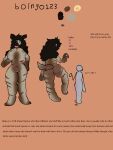 absurd_res anthro big_breasts big_butt blake_boingo123 boingo123 breasts brown_hair brown_nipples butt clitoris female fur genitals hair hi_res huge_breasts huge_butt hyena mammal model_sheet multicolored_body multicolored_fur nipples stretch_marks striped_hyena