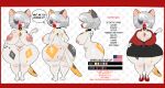 absurd_res anthro big_butt butt calico_cat domestic_cat felid feline felis female gomezcat hi_res inverted_nipples karen_calico lips mammal mature_female model_sheet nipples pinup pose short_stack solo tail thick_lips united_states_of_america