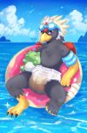 2025 3_fingers 3_toes accipitrid accipitriform animal_feet anthro arm_floatie artist_name avian back_wings beak bird black_claws black_eyes black_finger_claws black_talons black_toe_claws blue_cere blue_eyewear blue_goggles braviary cere_(anatomy) claws closed_smile clothed clothing cloud colored dangling_legs detailed_background diaper diaper_fetish diaper_use digital_drawing_(artwork) digital_media_(artwork) donut_pool_toy eagle eyewear eyewear_on_head fan_character feather_hair feathered_crest feathered_wings feathers feces feet finger_claws fingers floatie floating floating_on_water foot_in_water front_view fructoruu generation_5_pokemon glistening glistening_eyes goggles goggles_on_head grey_arms grey_body grey_face grey_feathers grey_legs head_crest hi_res leg_in_water looking_at_viewer male mountain mouth_closed multicolored_body multicolored_feathers nado_soarian nintendo plushie pokemon pokemon_(species) pokemorph pool_float portrait pseudo_hair red_arms red_back red_body red_feathered_crest red_feathers red_wings scuted_arms scuted_feet scuted_hands scuted_legs scutes sea sitting sky skyscape smile smiling_at_viewer soiled_diaper solo sparkles star substitute_doll talon_hands talons tan_feather_hair text three-quarter_view toe_claws toes unclean_diaper used_diaper water wearing_diaper white_feathered_crest wings yellow_arms yellow_beak yellow_feet yellow_hands yellow_legs