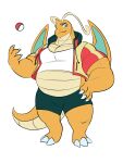 2025 3:4 3_horns 3_toes 4_fingers alpha_channel anthro anthrofied belly biceps biped bottomwear claws closed_smile clothed clothed_anthro clothed_male clothing colored colored_line_art countershade_tail countershade_torso countershading digital_drawing_(artwork) digital_media_(artwork) digitigrade dragon dragonite eyebrows fan_character feet finger_claws fingers flat_colors foreshortening front_view full-length_portrait generation_1_pokemon green_bottomwear green_claws green_clothing green_eyebrows green_eyes green_membrane green_sclera green_shorts hi_res horn humanoid_hands jacket jacket_vest knight_(engy) long_tail looking_at_viewer male membrane_(anatomy) membranous_wings monotone_bottomwear monotone_clothing monotone_shorts mouth_closed multi_horn multicolored_body multicolored_clothing multicolored_jacket multicolored_scales multicolored_topwear multicolored_vest musclegut muscular muscular_anthro muscular_male mythological_creature mythological_scalie mythology nintendo nude orange_body orange_horn orange_scales orange_tail outline overweight overweight_anthro overweight_male pecs pokeball pokemon pokemon_(species) pokemorph portrait pose red_clothing red_jacket red_topwear red_vest rtf-m scales scalie shirt shorts simple_background smile smiling_at_viewer smirk smirking_at_viewer snout solo standard_pokeball standing string tail tan_body tan_horn tan_scales tan_tail text thick_eyebrows toe_claws toes topwear transparent_background two_tone_body two_tone_clothing two_tone_jacket two_tone_scales two_tone_tail two_tone_topwear two_tone_vest ventral_scales vest white_clothing white_outline white_shirt white_topwear white_undershirt wings yellow_clothing yellow_jacket_(clothing) yellow_topwear yellow_vest