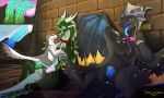 2_penises abdominal_bulge abyssal_dragon anal anal_penetration animal_genitalia animal_penis chain collar curved_penis depth_(sexysnek) dinosaur double_penetration dragon dreyk-daro dromaeosaurid dungeon eastern_dragon feathered_dinosaur feathered_scalie feathers female feral fur furred_dragon furred_scalie genital_markings genitals glowing glowing_genitalia glowing_markings glowing_penis group hemipenes hi_res internal internal_anal internal_vaginal knot leash leash_pull leashed_collar male male/female marble_(sexysnek) markings multi_genitalia multi_penis mythological_creature mythological_scalie mythology penetration penis penis_markings prehistoric_species reptile scalie shackled_wrists silverback_(wanishi) size_difference storm_dragon sycamore_(wanishi) tapering_penis theropod vaginal vaginal_penetration