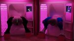 16:9 3d_(artwork) 4_toes canid canine digital_media_(artwork) duo english_text fallen_kingdoms feet female genitals glory_hole hi_res mamagen mammal text toes vulva widescreen
