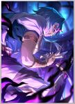  1boy anaxa_(honkai:_star_rail) ancient_greek_clothes bleeding blood bracer clenched_teeth covering_one_eye eye_injury from_below gold_blood gold_bracer greco-roman_clothes highres honkai:_star_rail honkai_(series) indoors male_focus official_art planted planted_sword solo sword tearing_paper teeth third-party_source weapon 