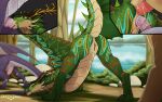16:10 absurd_res anal anal_penetration anus ass_up butt double_penetration dragon dreyk-daro erection european_mythology eye_roll fellatio female female_penetrated feral genitals green_body green_scales hi_res horn lake long_neck male male/female male_penetrating male_penetrating_female membrane_(anatomy) membranous_wings mythological_creature mythological_scalie mythology nature oral penetration penile penile_penetration penis penis_in_ass penis_in_vagina plant presenting presenting_hindquarters raised_tail scales scalie sex spiked_tail spikes spikes_(anatomy) tail tongue tongue_out tree vaginal vaginal_penetration ventral_scales vulva western_dragon widescreen wings