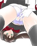  cameltoe clitoris fate/stay_night fate_(series) fingering fingering_from_behind fingering_through_clothes fingering_through_panties panties pussy_juice shinama simple_background solo_focus thighhighs through_clothes toosaka_rin underwear wet wet_clothes wet_panties white_background white_panties 