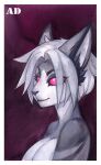  2022 andyd anthro breasts eyebrows eyelashes female fur grey_body grey_fur hair nude pink_eyes traditional_media_(artwork) white_hair 