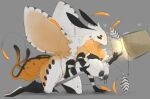  &lt;3 2022 4_arms anthro arthropod big_breasts biped black_body black_fur black_nipples breasts digital_media_(artwork) female fur grey_background hi_res insect lamp lepidopteran lvlirror moth multi_arm multi_limb multicolored_body multicolored_fur nipple_piercing nipple_ring nipples piercing ring_piercing simple_background solo white_body white_fur yellow_body yellow_fur 