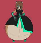  absurd_res anthro belly canid canine digestion_noises digital_drawing_(artwork) digital_media_(artwork) female female_pred hi_res hyper mammal monarchyvore raccoon_dog sighing solo sound_effects tagme tanuki vore yuuki_(monarchyvore) 