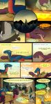  absurd_res campfire comic cooking dinosaur dragon dragonscape drekir dromaeosaurid drugs female feral fire forl_(thepatchedragon) gift group hi_res jat_(thepatchedragon) male morning oli_(thepatchedragon) post-apocalyptic ralan_(thepatchedragon) reptile scalie smoking_pipe sunrise text thepatchedragon theropod tribal tribal_clothing 
