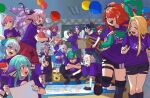  balloon bike_shorts boots chalkboard classroom finana_ryugu gloves highres hyakumantenbara_salome ladder lain_paterson leos_vincent levi_elipha lize_helesta luis_cammy mameneko_(leos_vincent) nijisanji nijisanji_en open_mouth pants ratna_petit rindou_mikoto ryuushen sebastian_piyodore shirt skirt su_ke234 t-shirt watarai_hibari yorumi_rena yukishiro_mahiro yumeoi_kakeru yuuhi_riri yuzuki_roa 