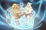  after_anal after_sex anthro balls belly blush bodily_fluids brown_body brown_fur butt cum duo erection eyewear fur genital_fluids genitals glasses hand_holding leib_(tas) lifewonders magic magic_circle male male/male mammal musclegut navel nude pecs penis polar_bear seyrmo tokyo_afterschool_summoners ursid ursine video_games volos white_body white_fur 